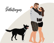 Load image into Gallery viewer, minimalist detail custom portrait illustration