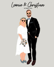 Load image into Gallery viewer, custom digital portrait illustration