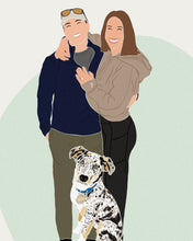 Load image into Gallery viewer, minimalist detail custom portrait illustration