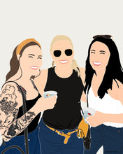 Load image into Gallery viewer, minimalist detail custom portrait illustration