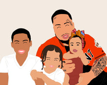 Load image into Gallery viewer, custom digital portrait illustration